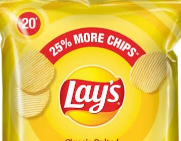 Lay's Classic Salted Potato Chips Pack with 25% More Chips