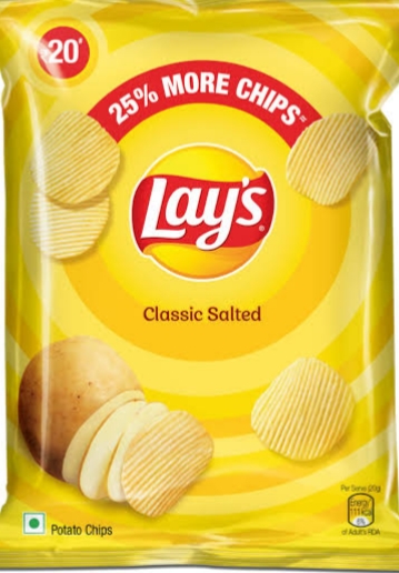 Lay's Classic Salted Potato Chips Pack with 25% More Chips