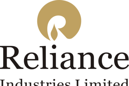 Reliance Industries Limited logo with a golden flame symbol above the company name.