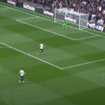 A football match between Tottenham Hotspur and Leicester City during the Premier League, showcasing the intense competition on the field.