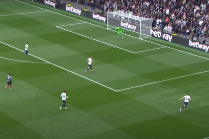 A football match between Tottenham Hotspur and Leicester City during the Premier League, showcasing the intense competition on the field.