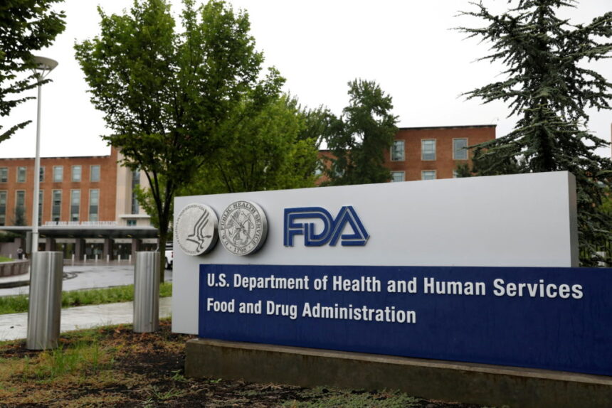 Front entrance of the FDA headquarters, symbolizing the agency’s recent announcement that the semaglutide shortage has ended.