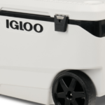 Igloo rolling cooler, one of the models recalled due to serious safety hazards, including fingertip amputation risks.