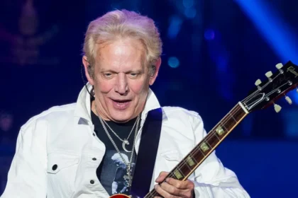 Don Felder performing live on stage before experiencing a medical emergency during the Rock Legends Cruise.