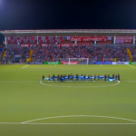 A wide-angle view of Estadio Independencia in Nicaragua before the CONCACAF Champions Cup match between Real Estelí and Tigres UANL.