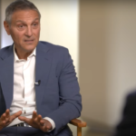 Ari Emanuel speaking during an interview, representing his influential role in Hollywood and his recent decision to drop Justin Baldoni amid ongoing controversies.