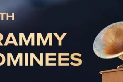 67th Grammy Awards Nominees banner highlighting the biggest music event of 2025 featuring top artists like Beyoncé, Taylor Swift, and Billie Eilish.