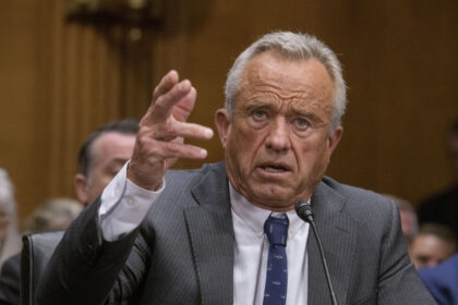 "Robert F. Kennedy Jr. addressing the public, discussing antidepressant policies and mental health treatment reforms."