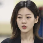 Kim Sae-ron in a public appearance before her tragic passing, as discussions arise over South Korea's entertainment industry pressures.