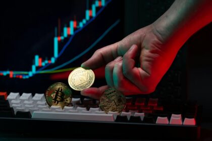 Cryptocurrency market analysis showing Bitcoin and financial data trends